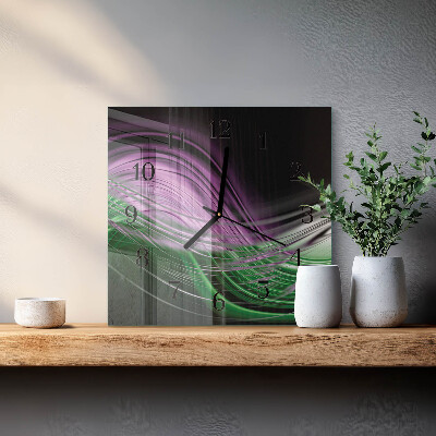 Wanduhr aus glas Abstrakte Kunst