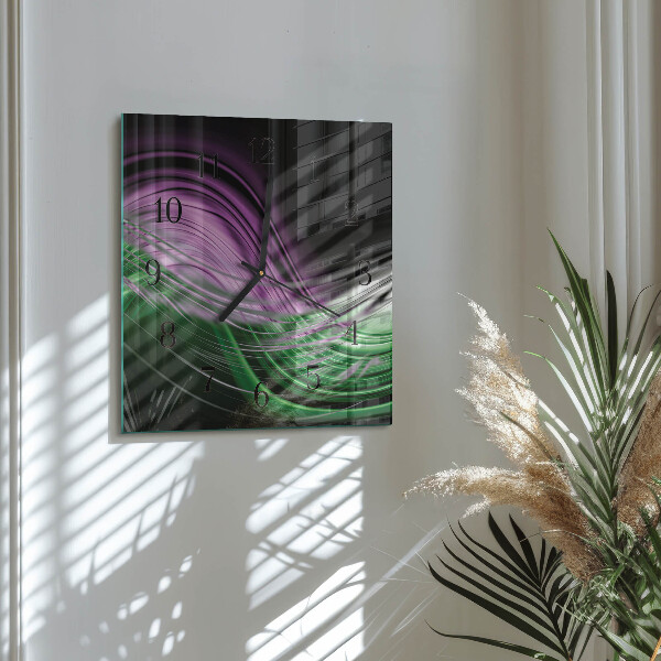 Wanduhr aus glas Abstrakte Kunst
