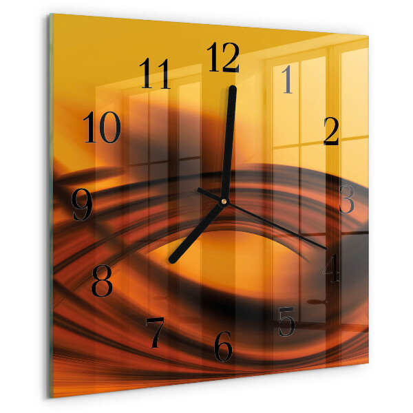 Wanduhr aus glas Abstraktion