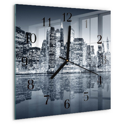 Wanduhr aus glas Horizont