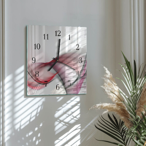 Wanduhr aus glas Abstrakte Kunst