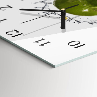 Wanduhr aus glas Kalkwasser