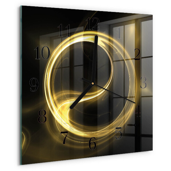 Wanduhr aus glas Abstraktionskreis
