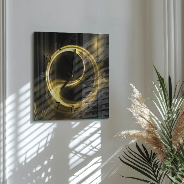 Wanduhr aus glas Abstraktionskreis