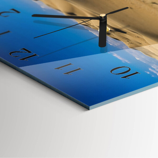 Wanduhr aus glas Wüste