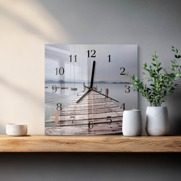 Wanduhr aus glas Netzwerk