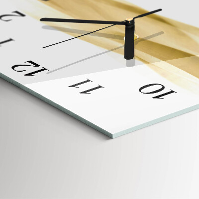Wanduhr aus glas Abstrakte Welle