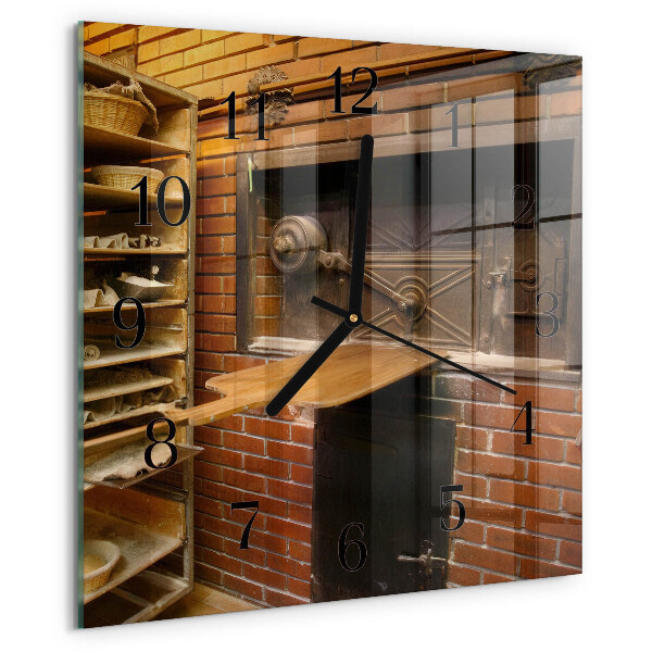 Wanduhr aus glas Brotbackofen
