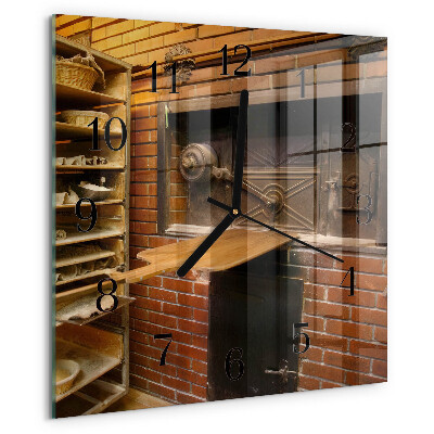 Wanduhr aus glas Brotbackofen