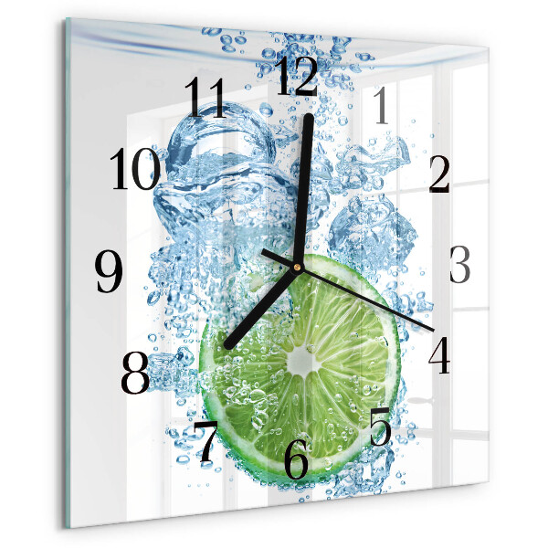 Wanduhr aus glas Kalziumkarbonat