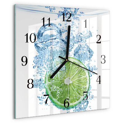 Wanduhr aus glas Kalziumkarbonat