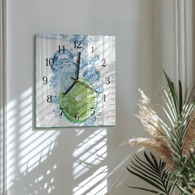 Wanduhr aus glas Kalziumkarbonat