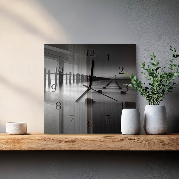 Wanduhr aus glas Meer