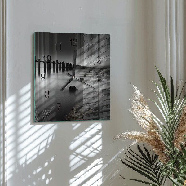 Wanduhr aus glas Meer
