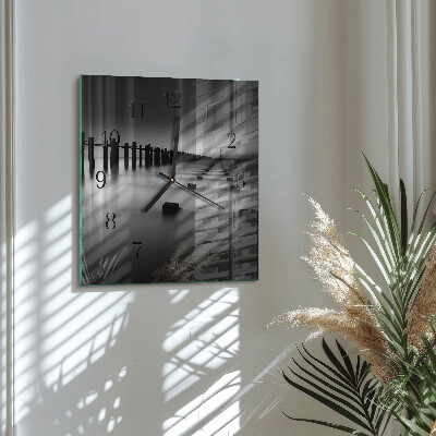 Wanduhr aus glas Meer