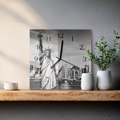 Wanduhr aus glas Freiheitsstatue