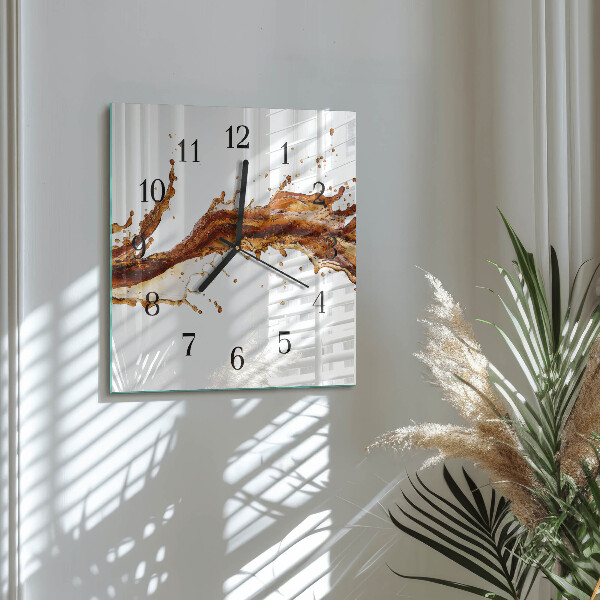 Wanduhr aus glas Wasser