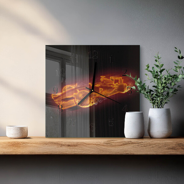 Wanduhr aus glas Schrott