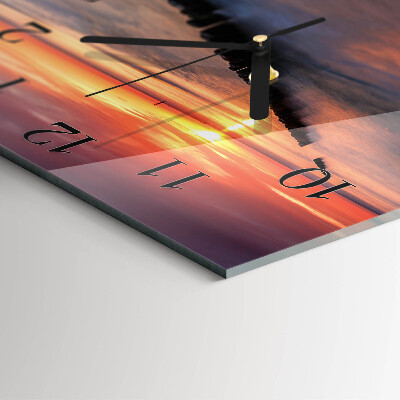 Wanduhr aus glas Sonne des Meeres