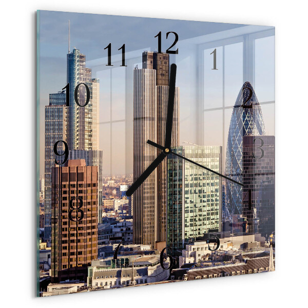 Wanduhr aus glas Horizont