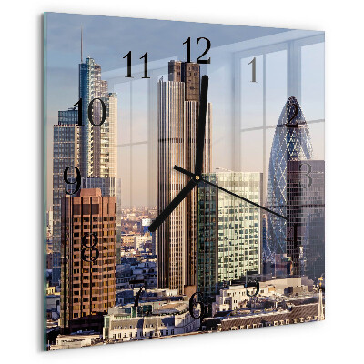 Wanduhr aus glas Horizont