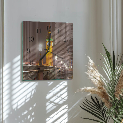 Wanduhr aus glas Big Ben