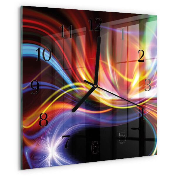 Wanduhr aus glas Abstrakte Kunst