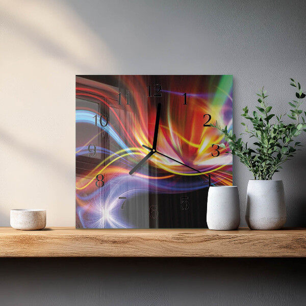 Wanduhr aus glas Abstrakte Kunst