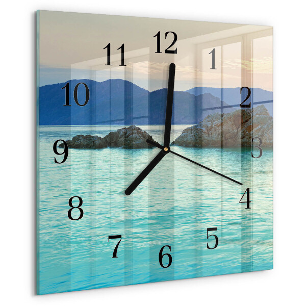 Wanduhr aus glas Sea Island