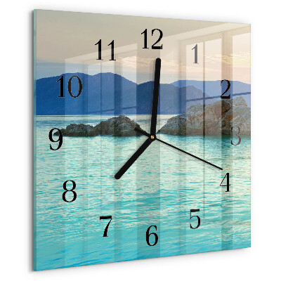 Wanduhr aus glas Sea Island
