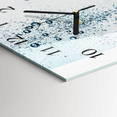 Wanduhr aus glas Wasser