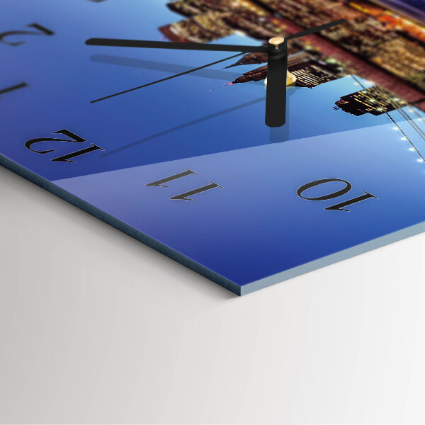 Wanduhr aus glas Horizontale Brücke