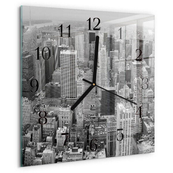 Wanduhr aus glas Horizont