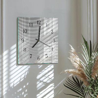 Wanduhr aus glas Abstrakte Linien