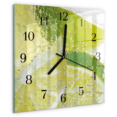 Wanduhr aus glas Kalkwasser