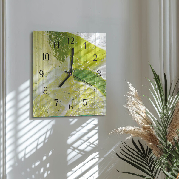 Wanduhr aus glas Kalkwasser