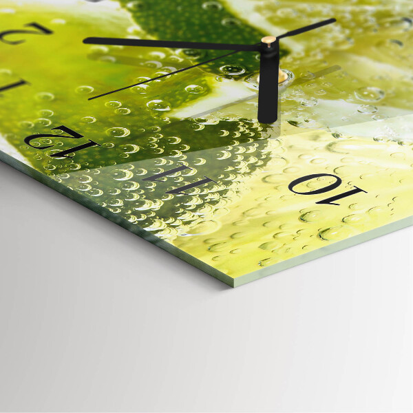 Wanduhr aus glas Kalkwasser