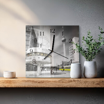 Wanduhr aus glas Berlin