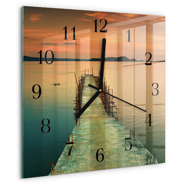Wanduhr aus glas Netzwerk