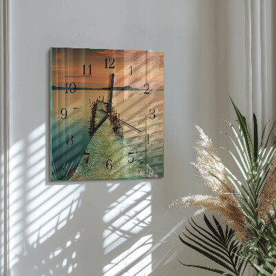 Wanduhr aus glas Netzwerk