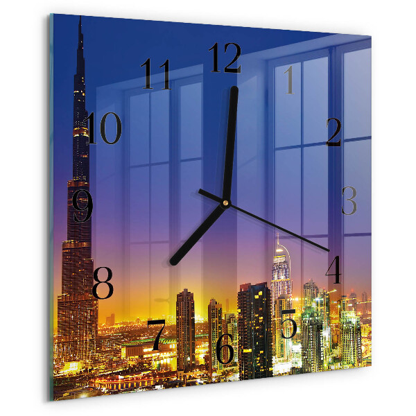 Wanduhr aus glas Horizon Dubai