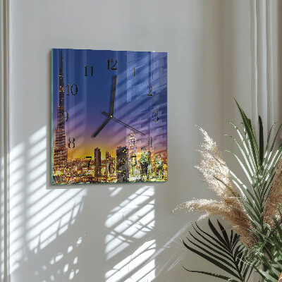 Wanduhr aus glas Horizon Dubai