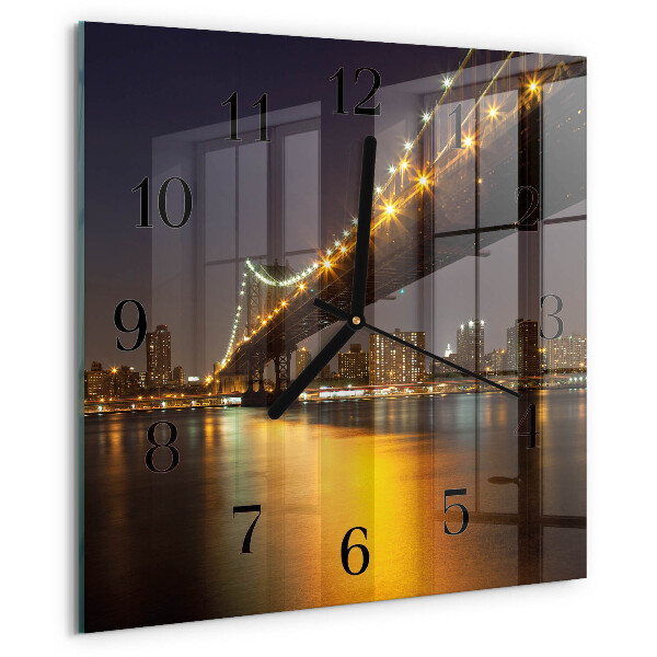 Wanduhr aus glas Horizontbrücke