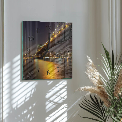 Wanduhr aus glas Horizontbrücke
