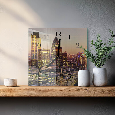 Wanduhr aus glas London