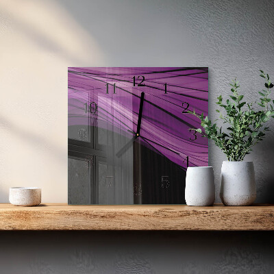 Wanduhr aus glas Abstraktion