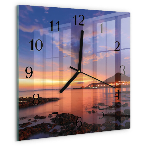 Wanduhr aus glas Sea Island