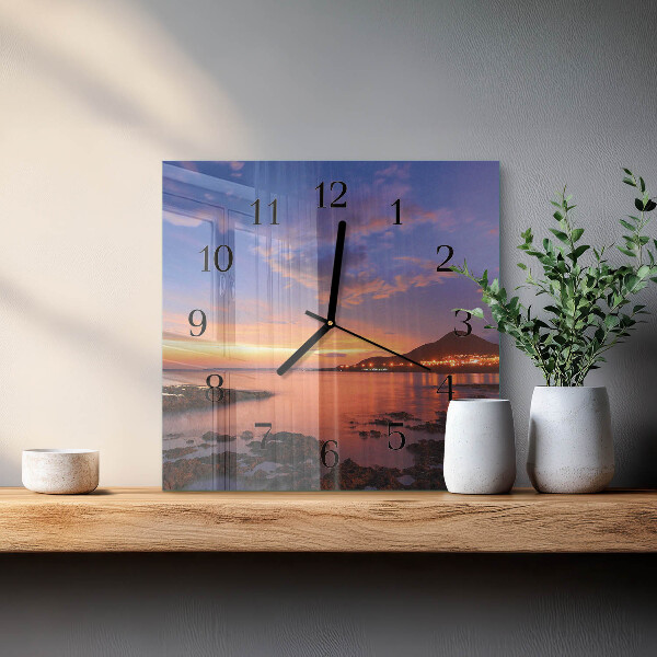 Wanduhr aus glas Sea Island