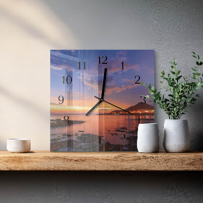 Wanduhr aus glas Sea Island