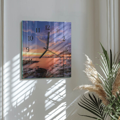 Wanduhr aus glas Sea Island